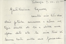 [Carta] 1951 jul. 9, Pallanza, [Italia] [a] [Gabriela Mistral]