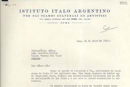 [Carta] 1952 jul. 31, Roma, [Italia] [a] Gabriela Mistral, Nápoles