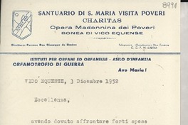 [Carta] 1952 dic. 3, Vico Equense, [Italia] [a] [Gabriela Mistral]