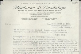 [Carta] 1955 abr. 25, Trento, [Italia] [a] Gabriela Mistral, Nueva York
