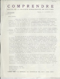 [Carta] 1953 nov. 2, Venise, [Italia] [a] Gabriela Mistral, Napoli, [Italia]
