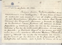 [Carta] 1933 jul. 10, Cádiz, [España] [a] Gabriela Mistral