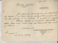 [Carta] 1933 sept. 1, Murcia, [España] [a] Gabriela Mistral, Madrid, [España]