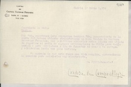 [Carta] 1934 mar. 1, Madrid, [España] [a] [Gabriela Mistral], Madrid, [España]