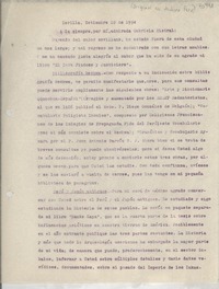 [Carta] 1934 sept. 10, Sevilla, [España] [a] Gabriela Mistral