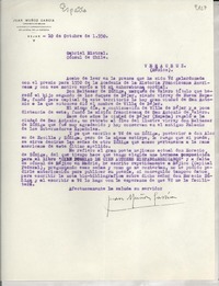 [Carta] 1950 oct. 10, Bejar, [España] [a] Gabriela Mistral, Veracruz, México