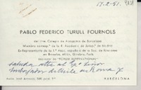[Carta] 1951 feb. 17, Barcelona, [España] [al] Embajador de Chile en Roma, [Italia]