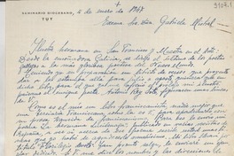[Carta] 1947 ene. 5, España [a] Gabriela Mistral