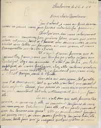 [Carta] 1951 mayo 24, Lisbonne, [Portugal] [a] [Gabriela Mistral]