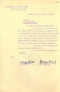 [Carta] 1945 nov. 18, Concepción, [Chile] [a] Gabriela Mistral, Petrópolis, Brasil