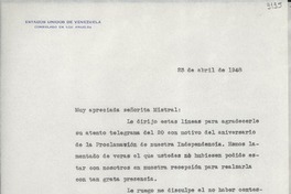 [Carta] 1948 abr. 23, Los Ángeles, [E.E.U.U.] [a] Gabriela Mistral, Santa Bárbara, California