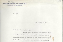 [Carta] 1948 oct. 6, Los Ángeles, [E.E.U.U.] [a] Gabriela Mistral, Santa Bárbara, California