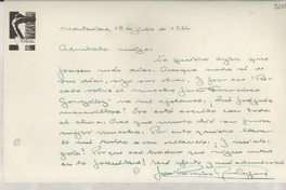 [Carta] 1944 jul. 18, Montevideo, [Uruguay] [a] Gabriela Mistral