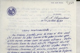 [Carta] 1940 juil. 31, a bordo del SS Argentina [a] Gabriela Mistral