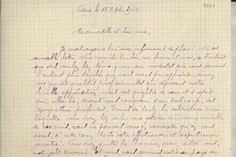 [Carta] 1932 oct 15, Vedéne, [Francia] [a] Gabriela Mistral