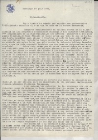 [Carta] 1938 jun 28, Santiago, [Chile] [a] Gabriela Mistral