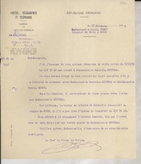 [Carta] 1939 nov 11, Marsella, [Francia] [a] Lucila Godoy, Niza