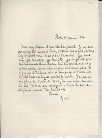 [Carta] 1946 janv. 14, [Francia] [a] Gabriela Mistral