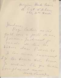 [Carta] [1946] [feb.?], [Francia] [a] [Gabriela Mistral]