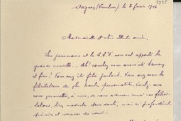 [Carta] 1946 févr. 3, Avignon, [Francia] [a] [Gabriela Mistral]