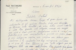 [Carta] 1946 ene. 24, Brutelles, [Francia] [a] Gabriela Mistral