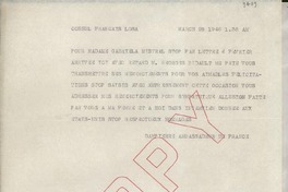 [Carta] 1946 Mar. 28, [EE.UU.?] [al] Cónsul de Francia, Los Angeles, [Estados Unidos]