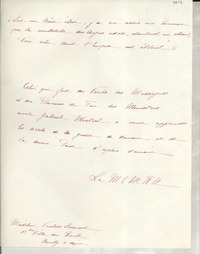 [Carta] [1946] [mars?], Neuilly-sur-seine, [Paris], [Francia] [a] [Gabriela Mistral]