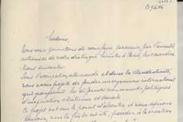 [Carta] 1946 juin 9, Francia [a] Gabriela Mistral