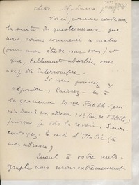 [Carta] [1946] [mars?], Paris, [Francia] [a] [Gabriela Mistral]