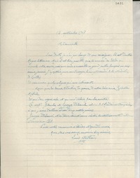 [Carta] 1947 sept. 13, Paris, [Francia] [a] Gabriela Mistral
