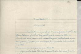 [Carta] 1947 sept. 13, Paris, [Francia] [a] Gabriela Mistral