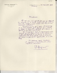 [Carta] 1949 nov. 24, Charolles, France [a] [Gabriela Mistral]