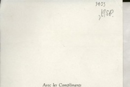 [Carta] 1951, Los Ángeles, California, [Estados Unidos] [a] Gabriela Mistral