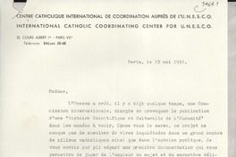 [Carta] 1952 mai 23, Paris, [Francia] [a] Gabriela Mistral