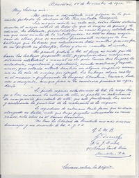 [Carta] 1952 nov. 14, Bruselas, [Belgica] [a] Gabriela Mistral