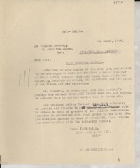 [Carta] 1946 Mar. 4, London [a] Gabriela Mistral