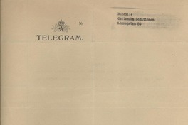 [Telegrama] 1946 jan. 3, Stockholm, [Suecia] [a] [Gabriela] Mistral, Rio, [Brasil]