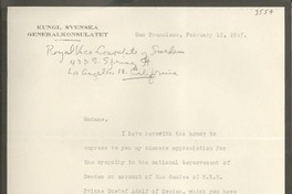 [Carta] 1947 Feb. 12, San Francisco, [Estados Unidos] [a] Gabriela Mistral, Los Ángeles, California