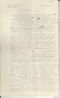 [Carta] 1946 mars 1, London, [England] [a] Gabriela Mistral, London, [England]