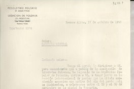 [Carta] 1955 oct. 17, Buenos Aires, [Argentina] [a] Gabriela Mistral