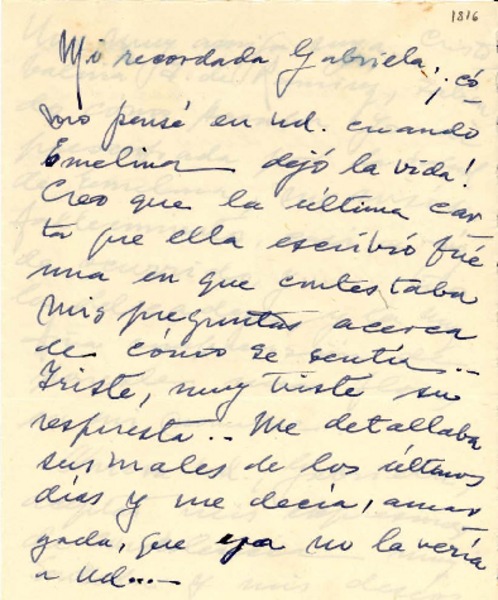 [Carta] 1947 abr. 14, Viña del Mar [a] Gabriela Mistral