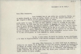 [Carta] 1951 dic. 19, Nápoles, [Italia] [a] [Humberto] Díaz-Casanueva