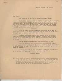 [Carta] 1952 feb. 7, Nápoles, [Italia] [a] Alone