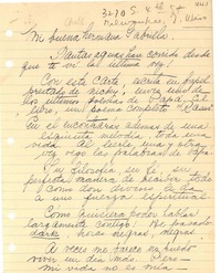 [Carta] [1947?] ago., Milwaukee, [Wisconsin], [EE.UU.] [a] Gabriela [Mistral]