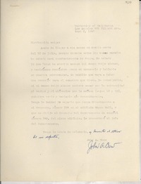 [Carta] 1946 Sept. 6, University of California, Los Angeles, [EE.UU.] [a] [Gabriela Mistral]