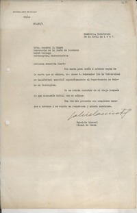 [Carta] 1947 abr. 22, Monrovia, California, [EE.UU.] [a] Annetta I. Clark, Northampton, Massachusetts, [EE.UU.]