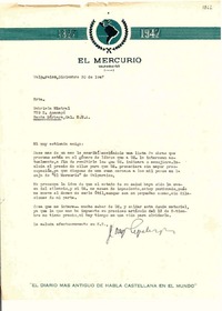 [Carta] 1947 dic. 30, Valparaíso [a] Gabriela Mistral, Santa Bárbara, California, EE.UU
