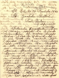 [Carta] 1948 nov. 16, El Salado, [Provincia Atacama, Chile] [a] Gabriela Mistral, Santa Bárbara, California, EEUU]
