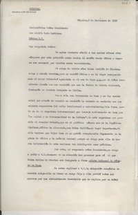 [Carta] 1952 nov. 6, Nápoles, [Italia] [al] Presidente Adolfo Ruíz Cortines, México D.F., [México]