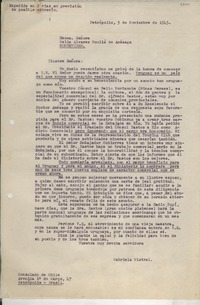 [Carta] 1943 nov. 3, Petrópolis, Brasil [a] Celia Álvarez Mouliá de Amézaga, Montevideo